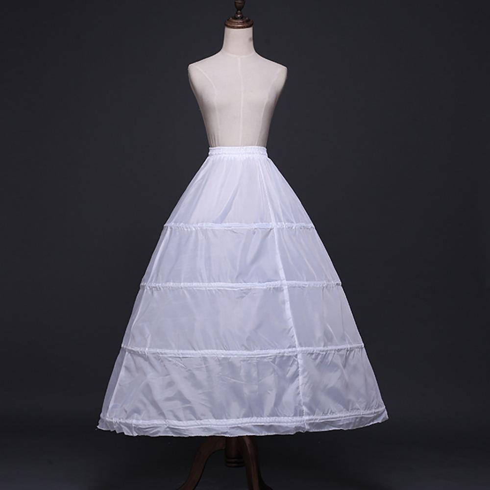 Юбка-кринолин с 4 обручами, длинная, новые аксессуары для платья с цветами
