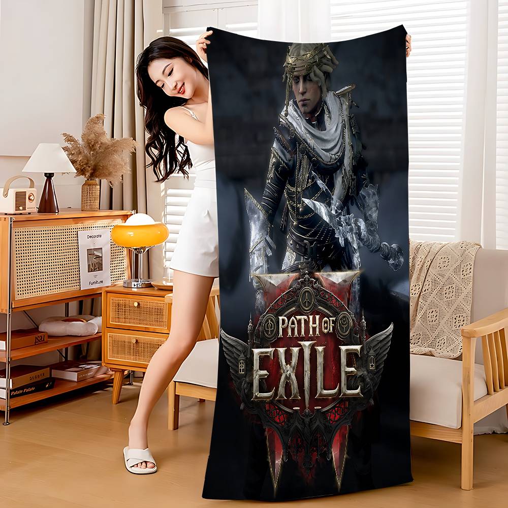 Игровое Полотенце Path Of Exile Пляжное Полотенце Цветные Банные Полотенца Для Девочки Микрофибра Быстросохнущее Без Песка Пляжное Йога Спа Тренажерный Зал Бассейн