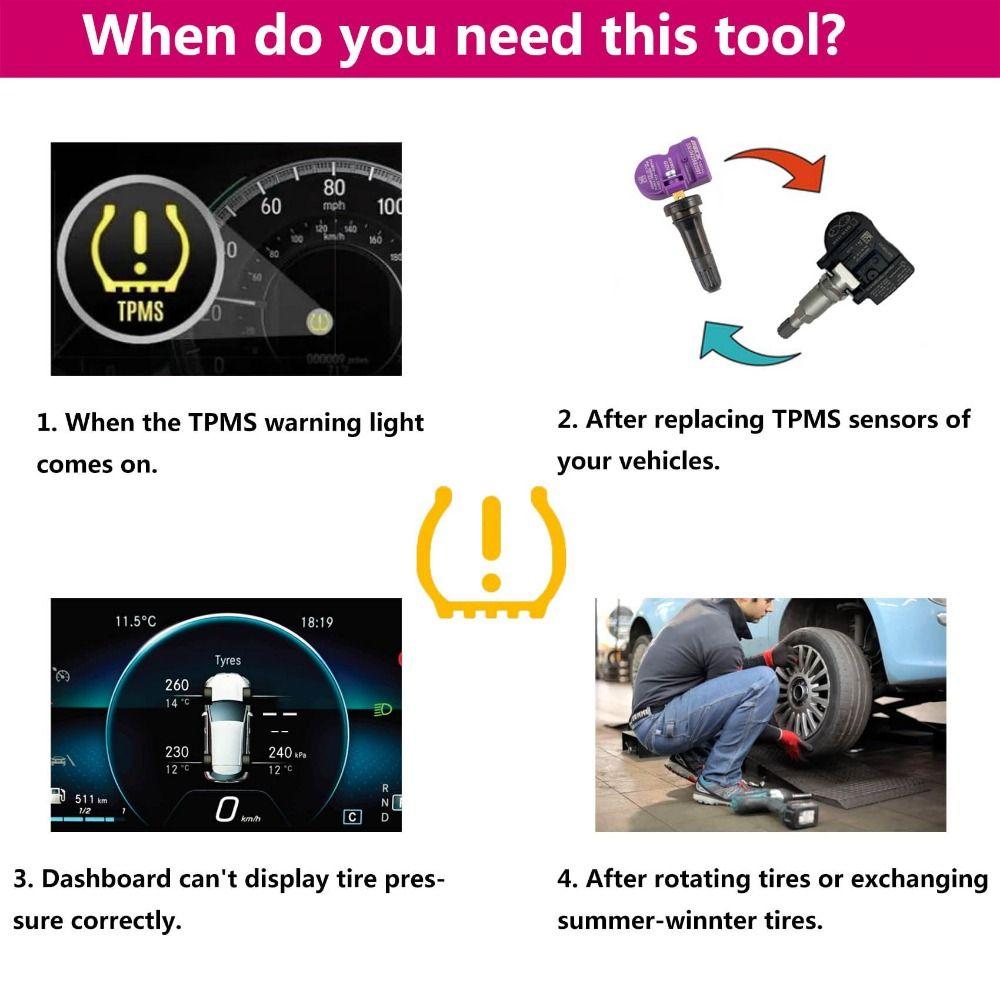 Quick & Easy TPMS Programming Tool EL-50448 Tire Sensors Pressure Monitor  for Most Vehicles