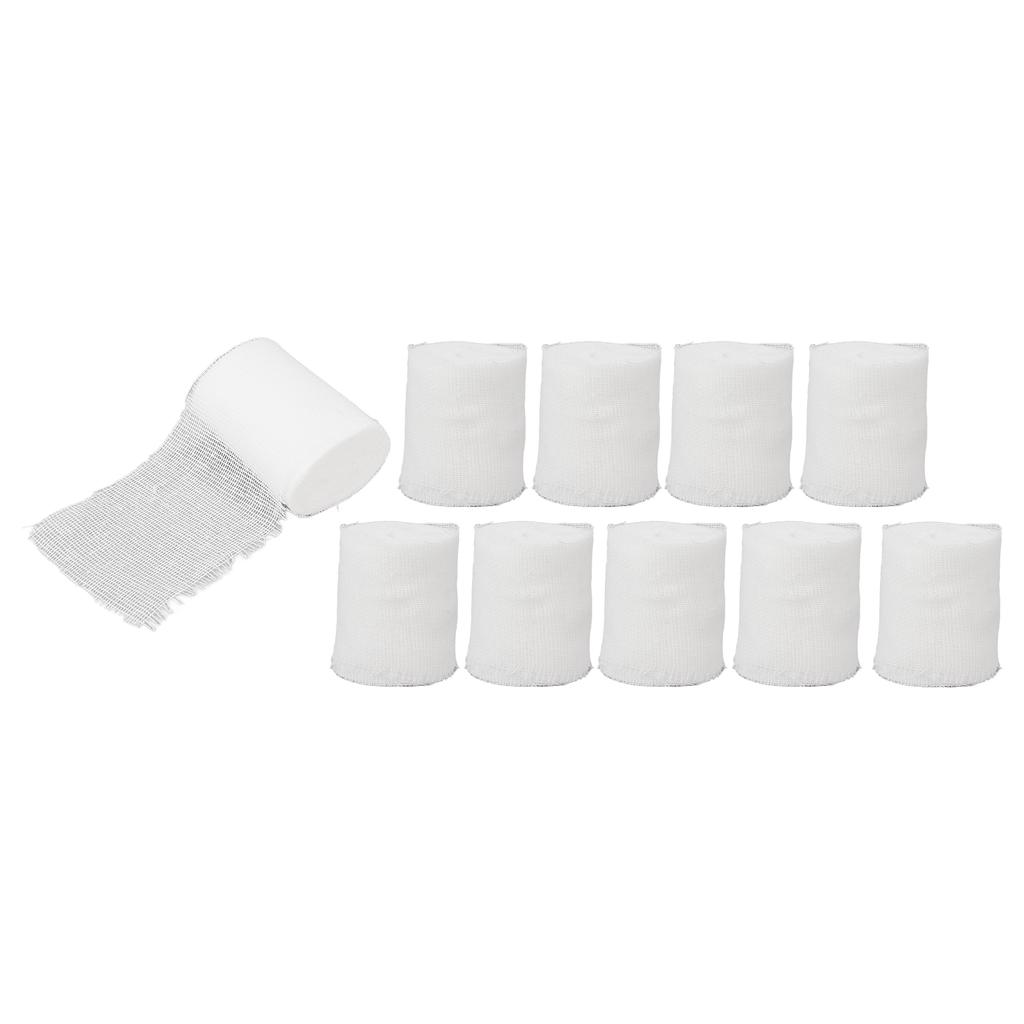 10 Рулонов Намотанные Эластичные Бинты Обертка Эластичная Атлетическая Спортивная Компрессионная Бинтовая Обертка 2,4 дюйма X 6,6 ярда