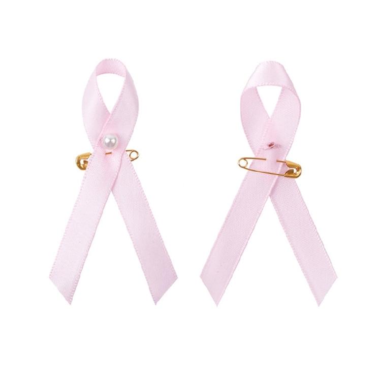 200 шт. Розовые ленты-булавки Булавки awareness о здоровье Брошь Нагрудная булавка Лента Бутоньерка