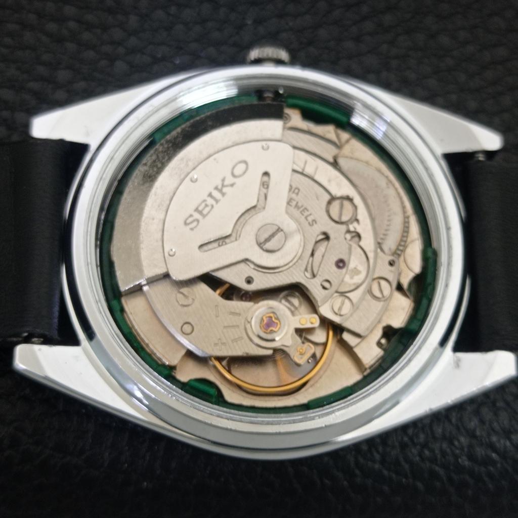ЯПОНСКИЕ ВИНТАЖНЫЕ ОТРЕМОНТИРОВАННЫЕ МУЖСКИЕ АВТОМАТИЧЕСКИЕ ЧАСЫ SEIKO 6309A ЧЕРНЫЙ ЦИФЕРБЛАТ a442723-1