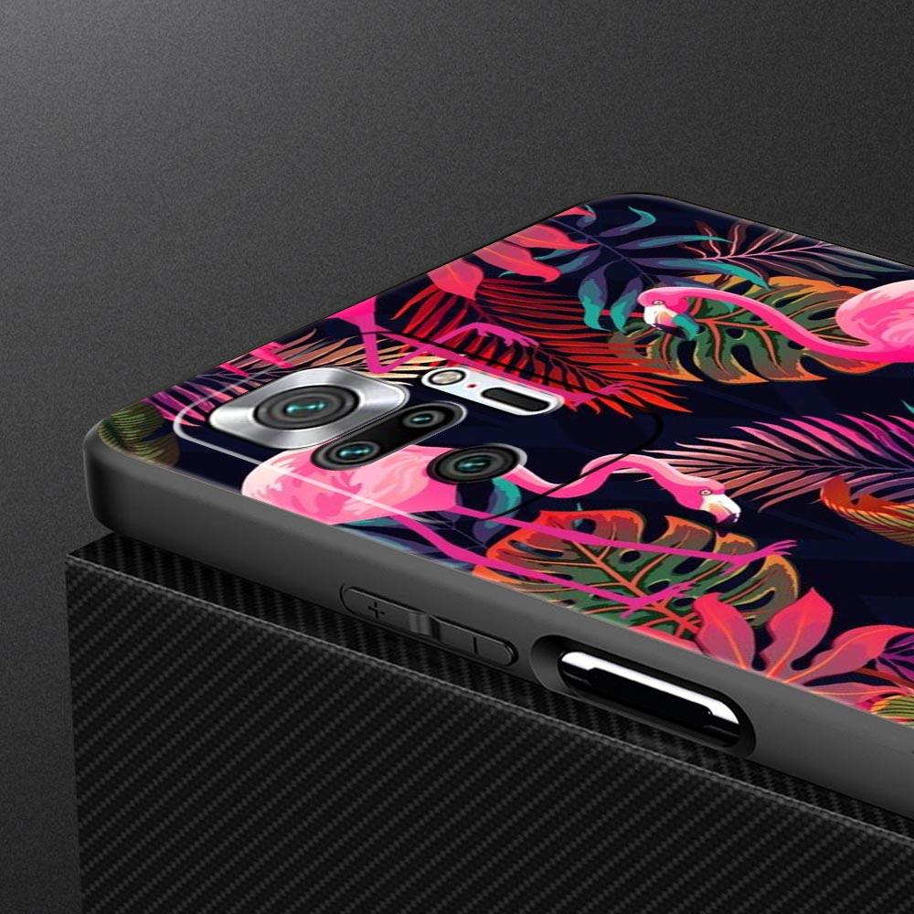 For Redmi 10C Cases Funda Pink Red Flamingo Phone Case For Xiaomi Redmi Note 12 11 9S 9 8 10 Pro Plus 7 9T 8T 9C 9A 8A Cover