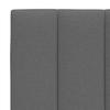 Bed with Mattress  Hanko  Dark Grey 100x200 cm Fabric