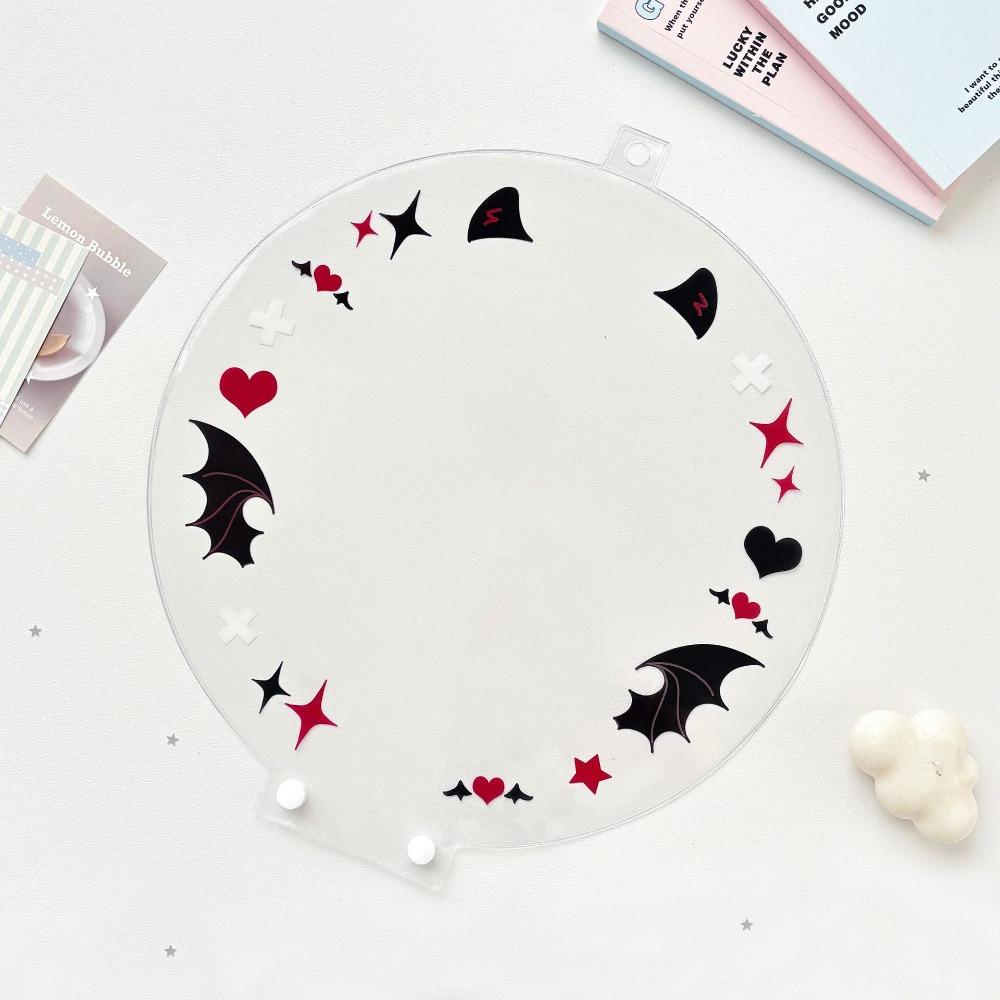Portable Uchiwa Fan Sleeve PVC Hand Fan Protector Cover Cartoon Picket Fan Cover  Cheering Fans