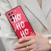 Чехол для телефона с рождественским узором «Хо-Хо-Хо» для Samsung Galaxy S26 Ultra S25 S24 S23 S22 S21 S20 Note10