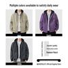 :CHOCOOLATEit Men's American Style Hooded Patchwork Jacket