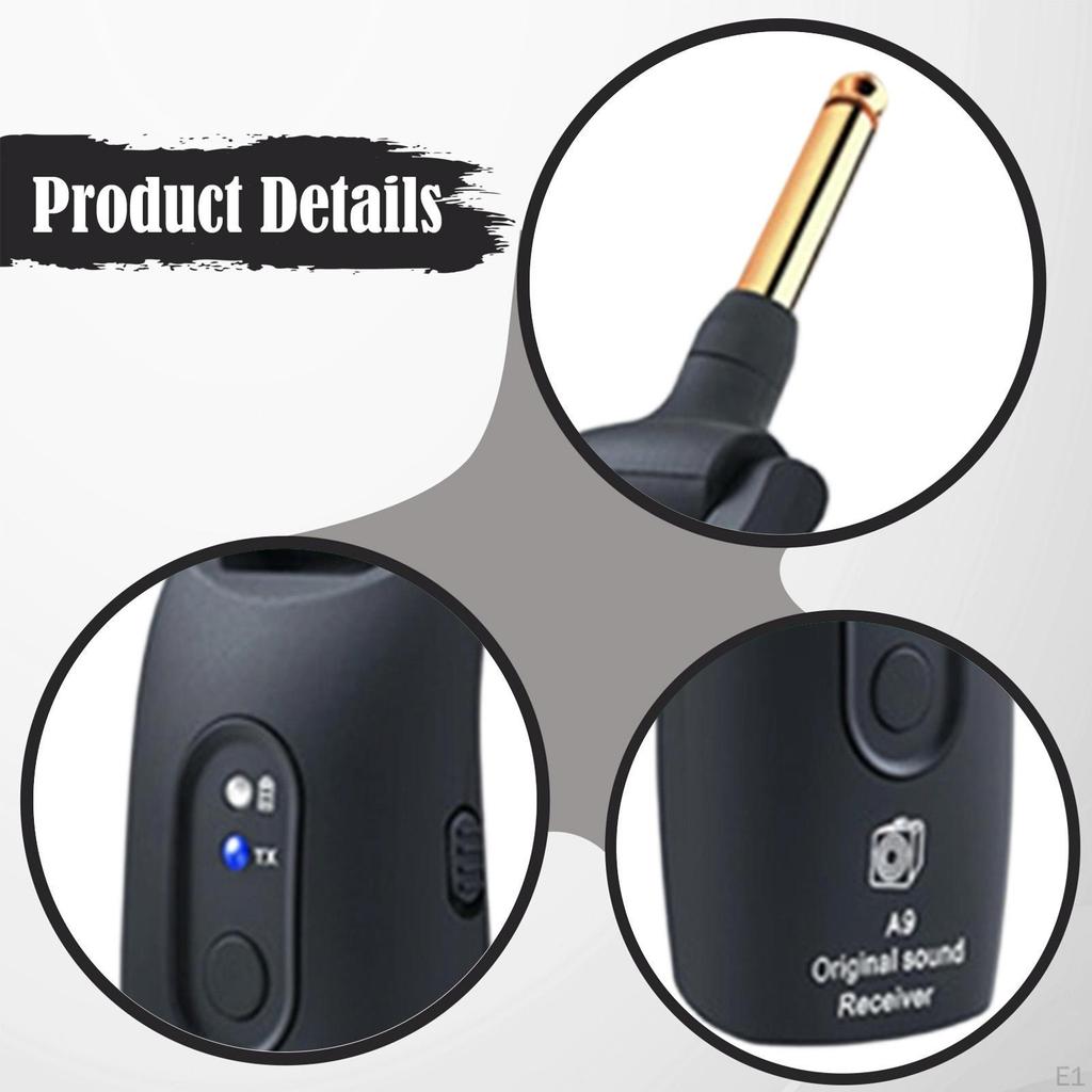 Electric Guitar Transmitter Receiver Electronic Wind Instrument Rechargeable