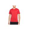 Dri-Fit Logo Crew Neck Comfortable Quick-Dry Casual Short Sleeve Regular T-Shirt Men T-Shirts University-Red Cool-Grey HF0507-657