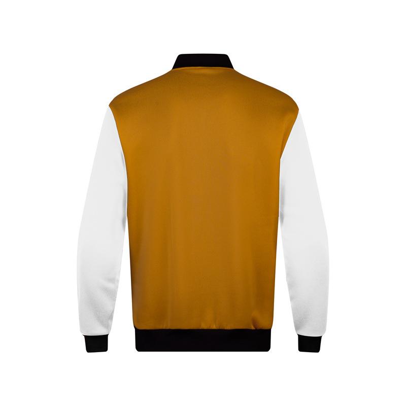 Весенняя вязаная куртка-косуха с принтом и цветовой блокировкой для мужчин, для активного отдыха и спорта.