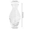 Gradient Glass Vase with Geometric Faceted Design Flower Vase for Wedding Centerpiece Arrangements Home Office Decor Floreros