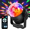 JYX Portable Mirror Ball Disco Light, LED Stage Light, 7 Colors, with Remote Control, for Parties, KTV, Karaoke, Clubs, and Bars
