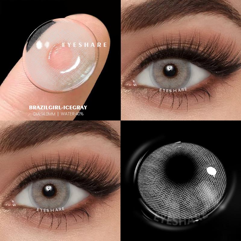 Eyeshare Новые контактные цветные контактные линзы для глаз 1 пара зеленые контактные линзы голубые линзы для глаз ежегодный макияж серые линзы для зрачков