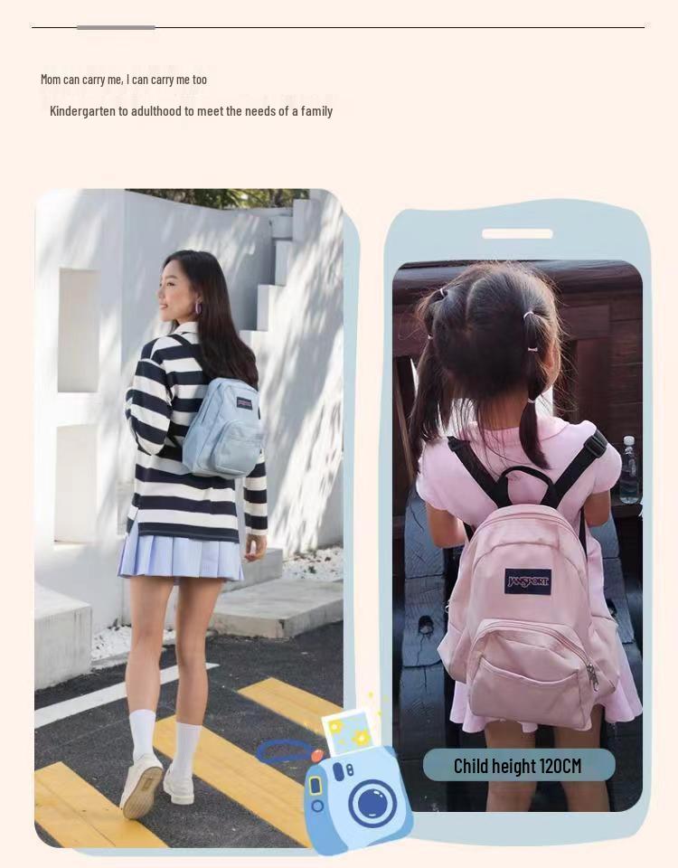 Рюкзак JANSPORT Jessber - Женский Минималистичный Студенческий Мини-рюкзак, Повседневный Детский Стиль