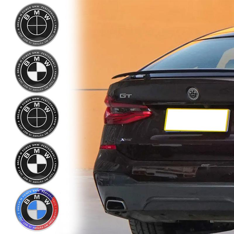 74mm 82mm 50th Anniversary Car Front Hood Bonnet Logo Rear Trunk Emblem Sticker Accessories For BMW E36 F20 E46 E39 E38 E90 X6 M