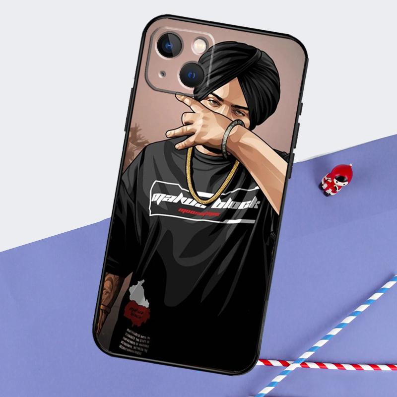 Горячий чехол для телефона Sidhu Moosewala для iPhone 16 15 Pro Max 12 13 Mini 11 14 Pro Max XR 16 15 Plus 16e Чехол Coque