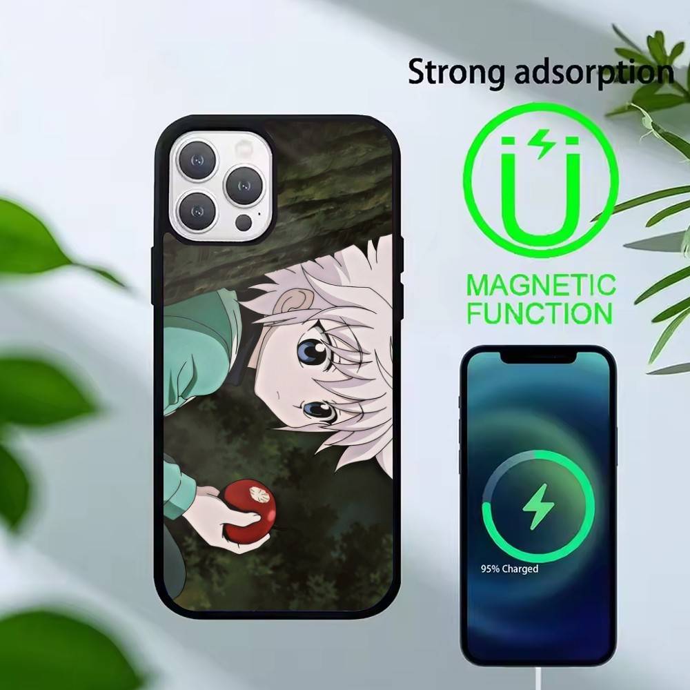 G-Killua Zoldyck K-Hunter X Hunter Phone Case For iPhone 14,16,15,13,17,12,Plus,Pro,Max Magnetic For Magsafe Frosted Cover