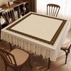 Square Tablecloth Waterproof Oil-proof Tablecloth Advanced Cover Up The Ugliness Tea Table Desk Pad Square Tablecloth Geb 1pcs