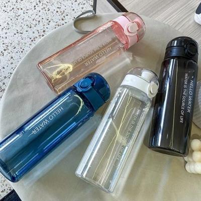 780 мл Портативная прозрачная бутылка для воды для спортзала, спорта, путешествий, прозрачная, герметичная, питьевая бутылка, матовая бутылка
