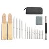 19Pcs/Set Blending Stumps Tortillon Pencil Extension Tool Sketch Drawing Art Kit