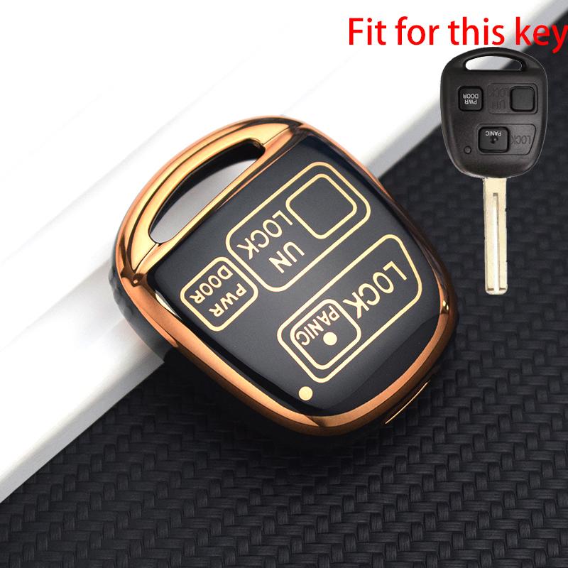 Новый чехол-брелок из ТПУ для Toyota Avensis Yaris Camry 30 RAV4 Land Cruiser 120 Prado Corolla Land Cruiser для Lexus RX 330 Is200