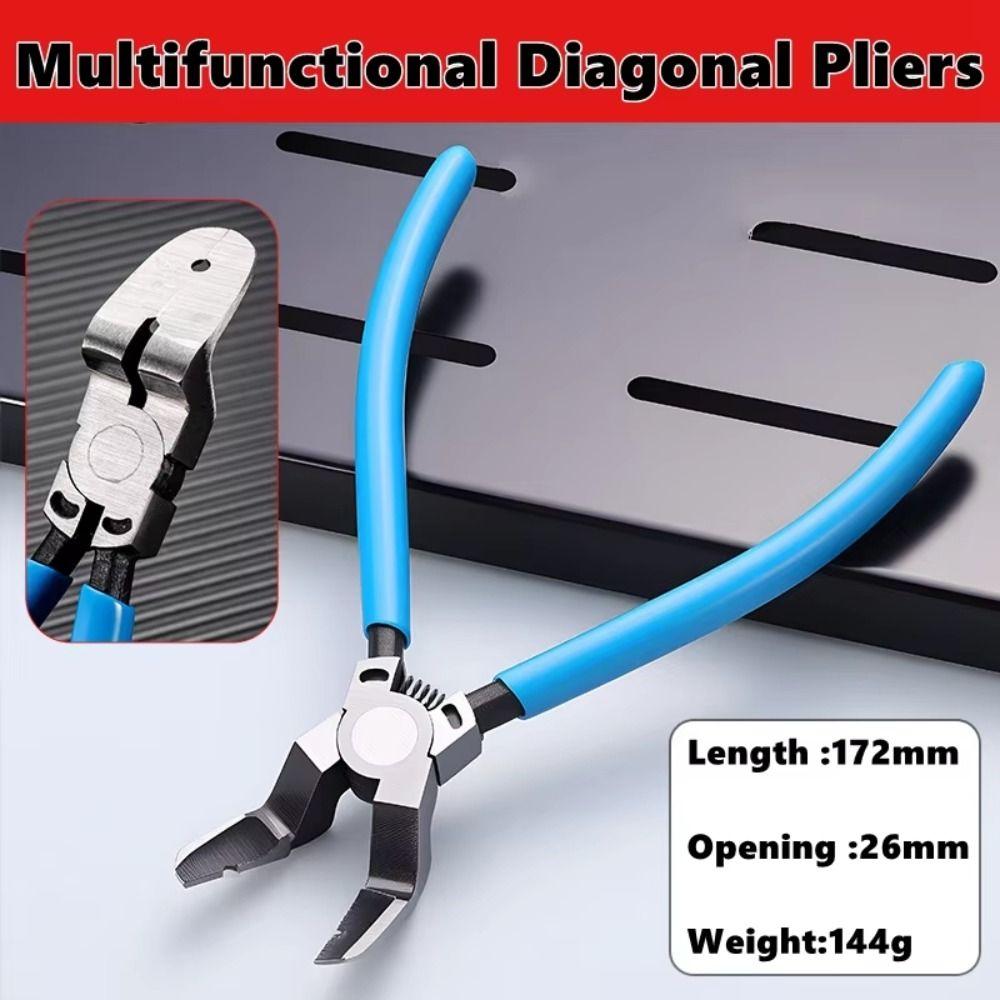 Ergonomic Handle Auto Trim Removal Tool Fastener Plier Rivets Pry Puller Door Clip Removal