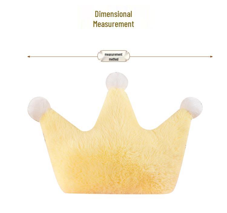 Crown Plush Cushion: Cute Girly Gift for Sofa, Bedside, and Bay Window
