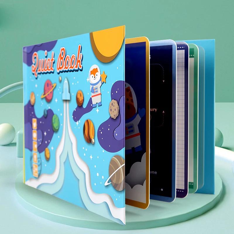 Baby First Enlightenment Book Montessori Quite Book Early Learning Sticker Busy Book Matching Games Educational Toys for Kids