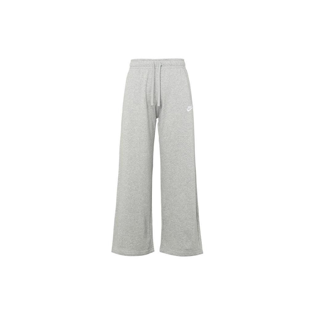 Nike High-Waist Drawstring Casual Pants With Solid Color Logo Women Bottoms Light-Grey FB2728-063