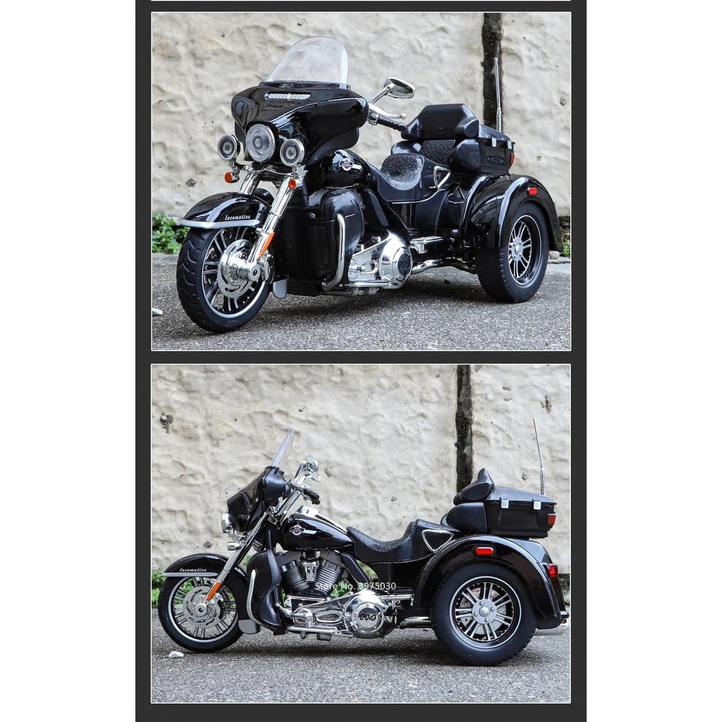 Моделирование 1/9 сплава Harley Davidson Tricycle Модель мотоцикла Украшение