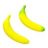 Fake Banana Dog Chew Toy Boredom Anxiety Relief Squeaky Fruit Interactive Toy Bite Resistant Puppies Teething Cleaning Toy Pet Supplies