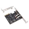 Карта расширения PCIe USB 3.2 Gen 2 10 Гбит/с, 5 портов USB-хаб, адаптер PCI Express 3.0 X4 для настольного компьютера, корпуса SSD, рабочей станции