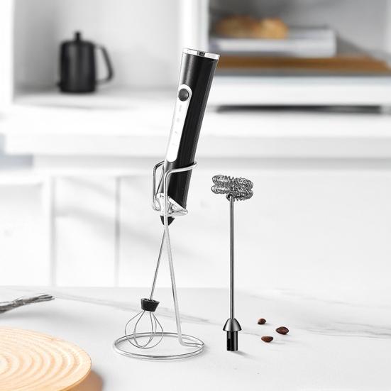 Электрический вспениватель молока Перезаряжаемый венчик для яиц 3 скорости Беспроводной венчик для яиц Ручной пенообразователь для латте капучино