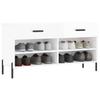VidaXL Shoe Bench, Shoe Cabinet with 4 Shelves and Legs, Shoe Rack with 2 Drawers Living Room, Modern, 829750