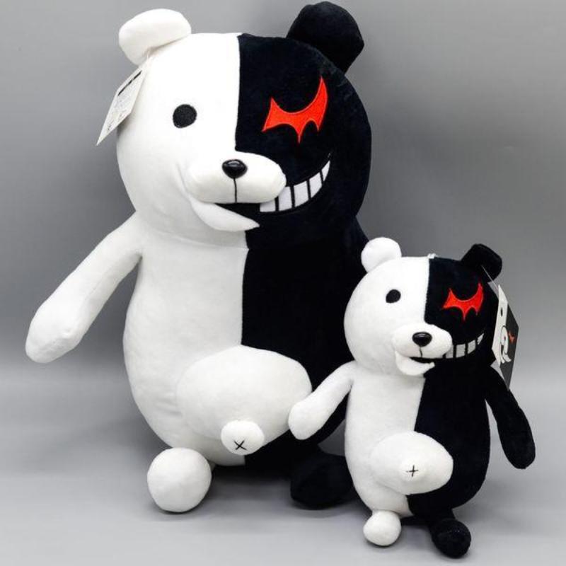 Новая 1 шт. 25/43 см Dangan Ronpa 2 Monokuma черно-белый медведь / розово-белый кролик плюшевая игрушка
