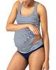 Tankini Maternity Tankini Set for JAMAICA Navy White Stripe [Seraphin] Set, Breastfeeding, Women's