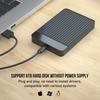 2,5-дюймовый корпус SSD SATA для USB 3.1, мобильный корпус жесткого диска для жесткого диска типа USB-C, поддержка твердотельного накопителя, емкость жесткого диска до 6 ТБ