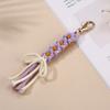 Multi-purpose Cotton Rope Key Chains Colorful Braided Cotton Rope Keychain Large Zipper Puller Handmade Ornament