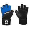 Японские перчатки Harbinger Training для тренировки мышц и тяжелой атлетики, перчатки для запястья, синие, L 22297 [оригинальный продукт] 2.0 (Назад