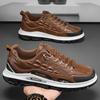 2025 new autumn and winter crocodile pattern leather surface breathable and lightweight sports men's shoes versatile casual non-slip mountaineerin