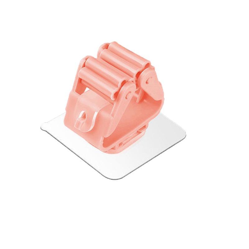 Настенная стойка для швабры без перфорации с крючком и наклейкой для ванной комнаты