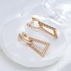Kinel Geometric Triangle Dangle Earrings For Women Rose Gold Color Vintage Earring