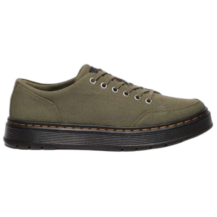 Доктор. Кеды Martens Brookline Canvas Повседневные Удобные Прочные Низкие Мужские кроссовки Оливково-Зеленый 40661300