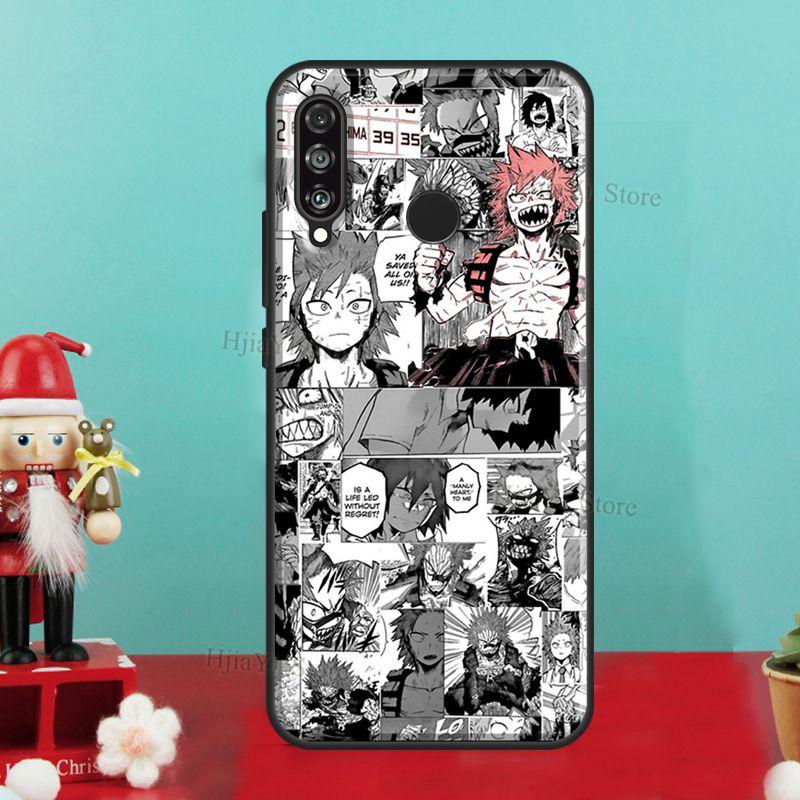 My Hero Academia Deku Manga Collage Case For Huawei P30 Lite P40 P20 Pro P Smart Z 2019 Nova 5T Honor 50 10 Lite 10i 8X 9X 8A