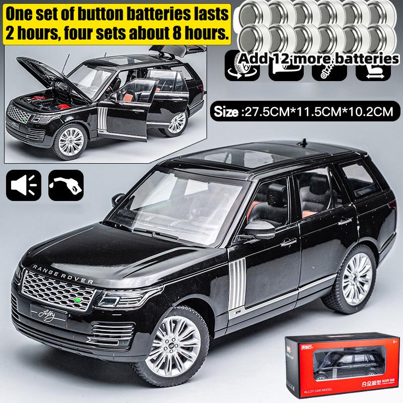 1:18 Range Rover Vogue L405 Рестайлинг 2018 Роскошный Флагманский Внедорожник Металлический Литой Модель Автомобиля Звук и Свет Украшения Игрушки Коллекция
