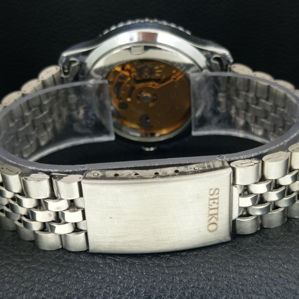 ВИНТАЖНЫЕ ОТРЕМОНТИРОВАННЫЕ МУЖСКИЕ АВТОМАТИЧЕСКИЕ ЧАСЫ SEIKO 5 ЯПОНИЯ СИНЕГО ЦВЕТА ДИСКА a442113-4