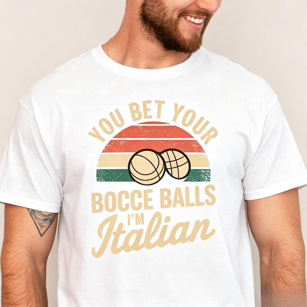 Bocce Ball Shirt Italian Pride Shirt Italian Gift Bocce Ball Gift Bocce Shirt Funny Bocce Gift Summer Casual Fashion Trends