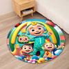 Cocomelon Printed Round Rug Carpet Chair Rug Area Rug Entryway Doormats,for Office Chair Living Room Bedroom Kitchen Room.