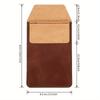 1PC Pocket Protector Leather Pen Pouch Holder Organizer Handmade Pencil Pocket Holder for Lab Coat Shirt Note School Office