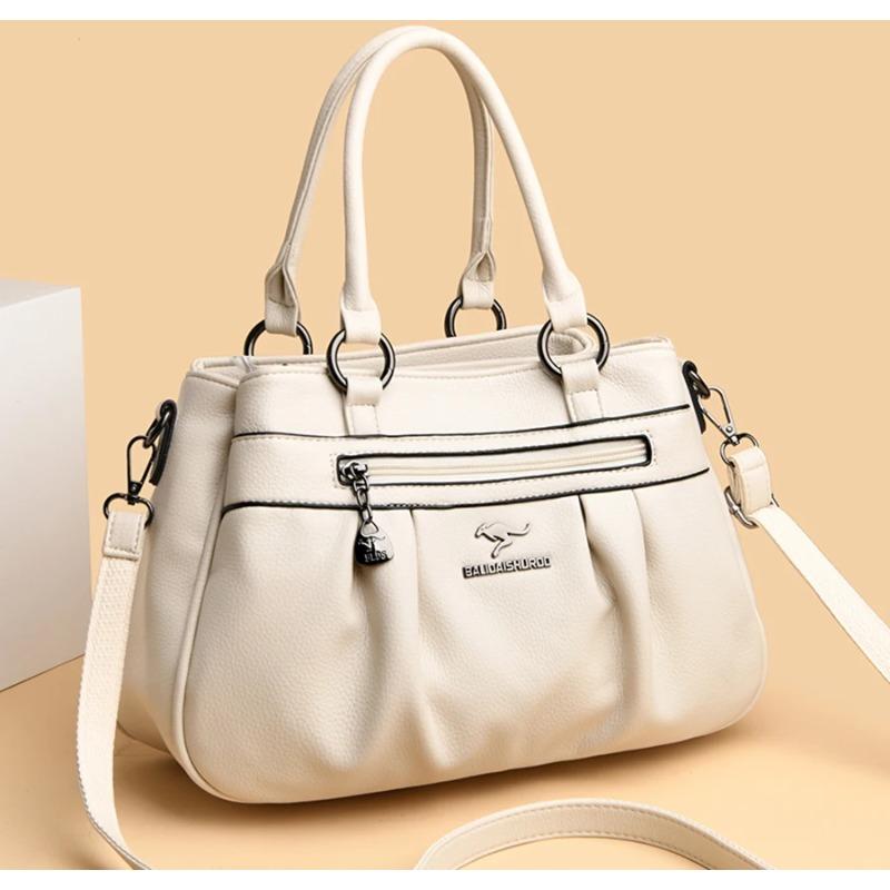 Вместительная сумка-тоут для женщин/Кожаная Женская/Женская Кожаная Сумка с Драпировкой